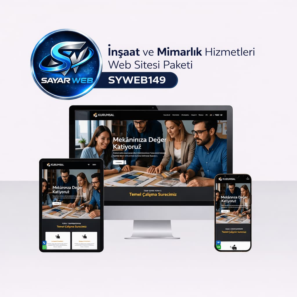 İnşaat ve Mimarlık Hizmetleri Web Sitesi Paket SYWEB149
