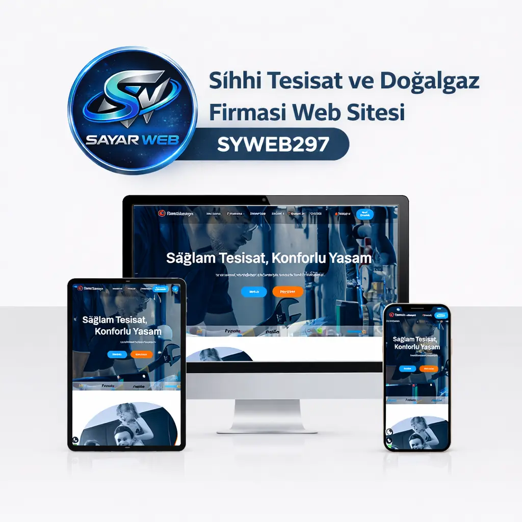 Sıhhi Tesisat ve Doğalgaz Firması Web Sitesi SYWEB297