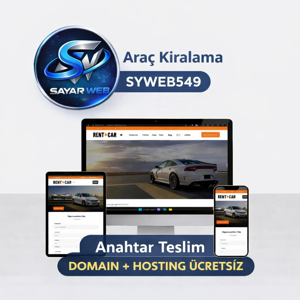 Anahtar Teslim Rent A Car Web Sitesi