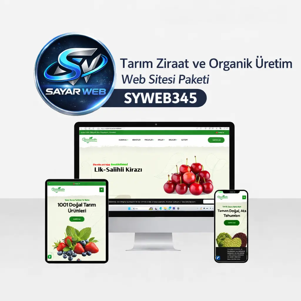 Tarım Ziraat ve Organik Üretim Web Sitesi SYWEB345
