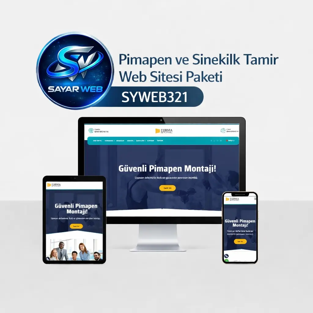 Pimapen ve Sineklik Tamir Web Sitesi Paketi SYWEB321