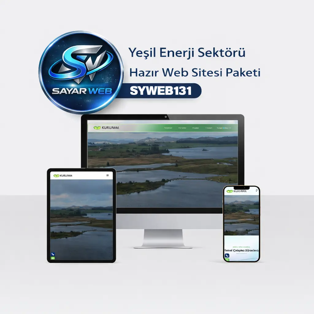 Yeşil Enerji Sektörü Hazır Web Sitesi Paketi SYWEB131
