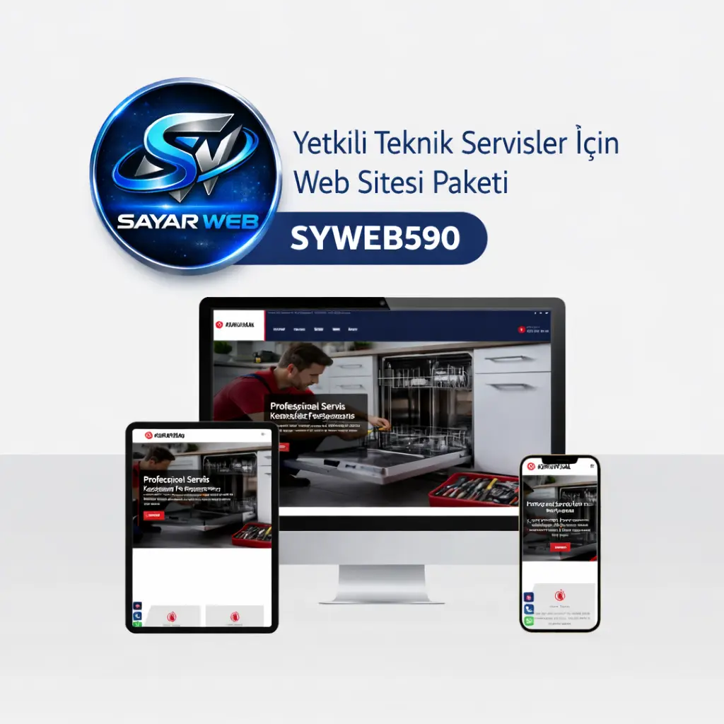 Yetkili Teknik Servisler İçin Web Sitesi Paketi SYWEB590