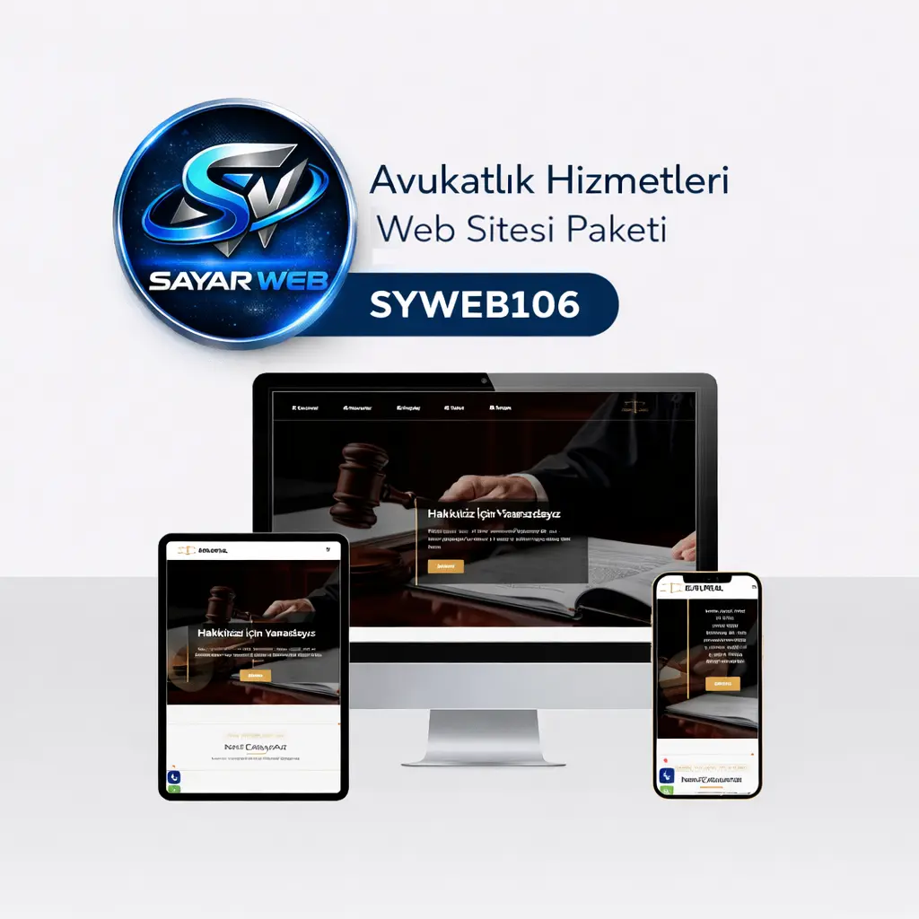 Avukatlık Hizmetleri Web Sitesi Paketi  SYWEB106