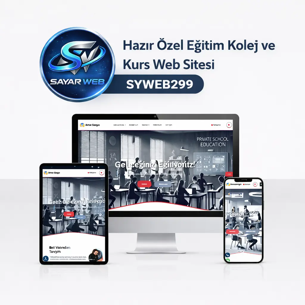 Anahtar Teslim Eğitim & Kreş & Okul Web Siteleri