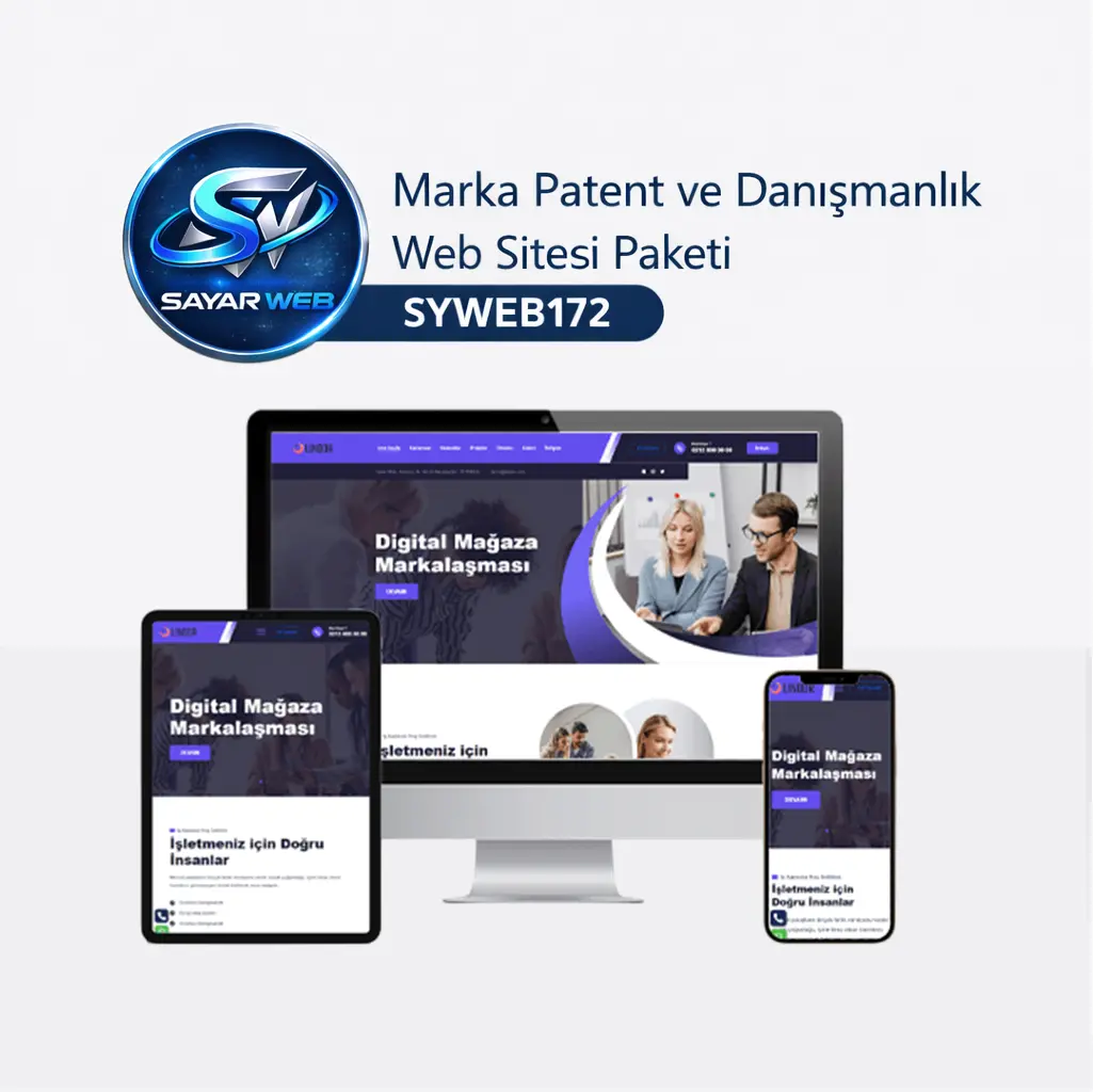 Marka Patent ve Danışmanlık Web Sitesi Paketi SYWEB172