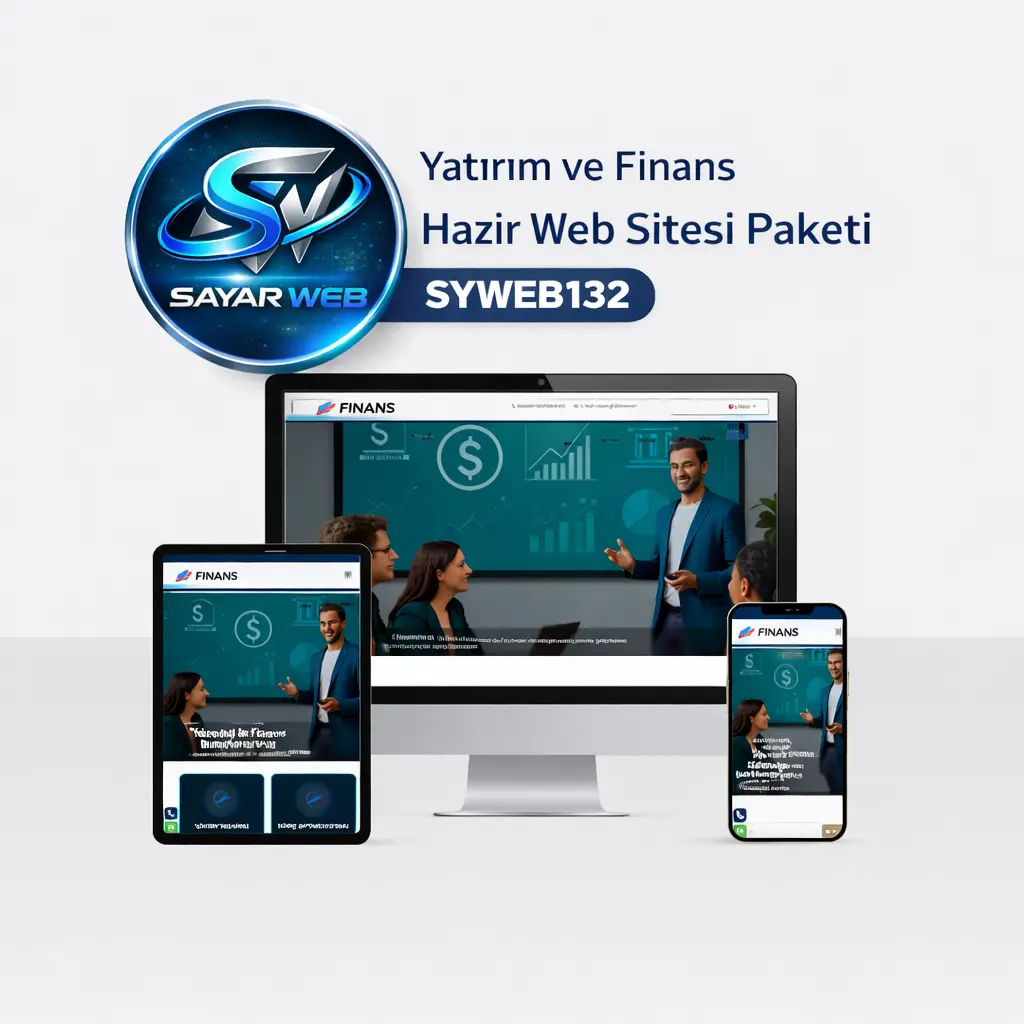 Yatırım ve Finans Hazır Web Sitesi Paketi SYWEB132
