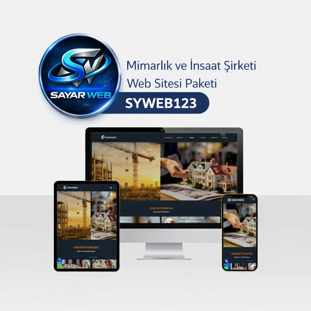 Mimarlık ve İnşaat Şirketi Web Sitesi Paketi SYWEB123