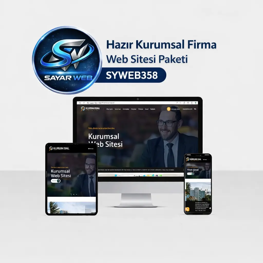 Hazır Kurumsal Firma Web Sitesi Paketi SYWEB358