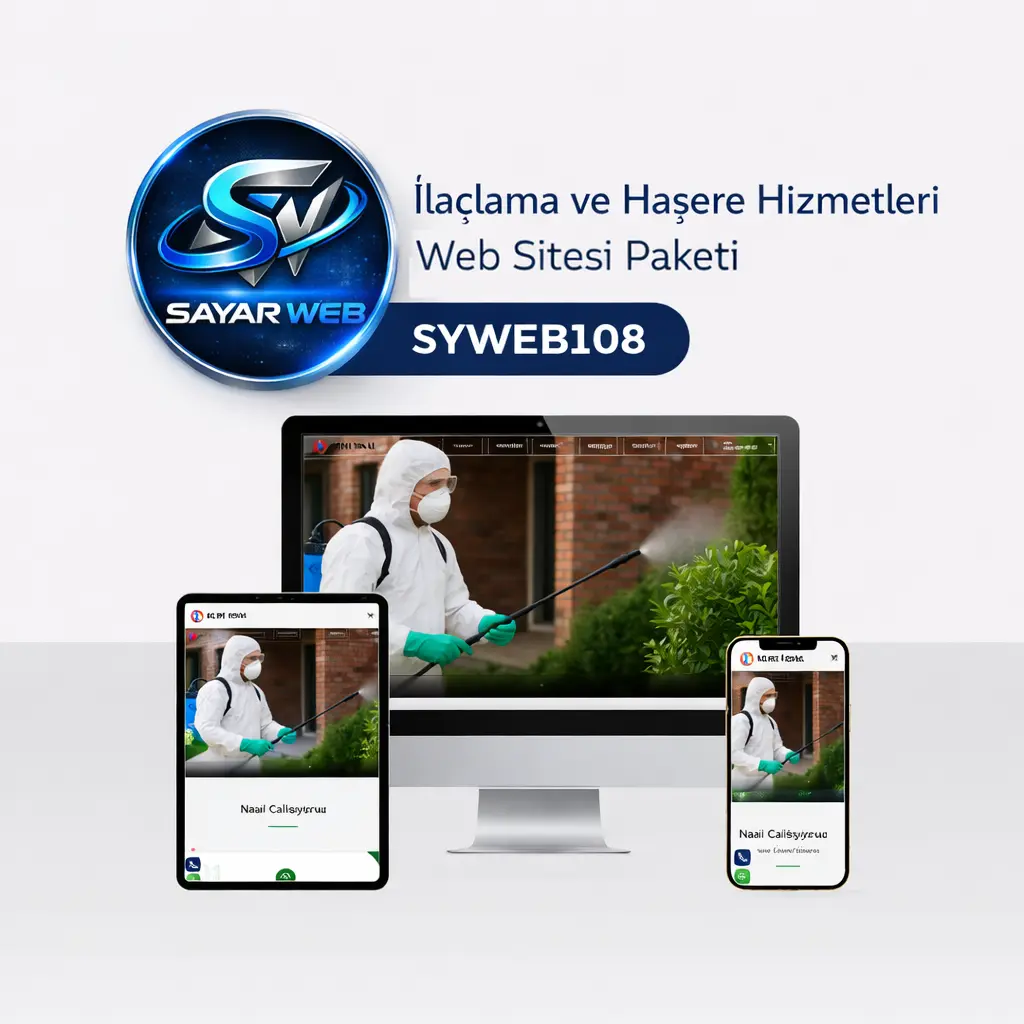 İlaçlama ve Haşere Hizmetleri Web Sitesi Paketi SYWEB108