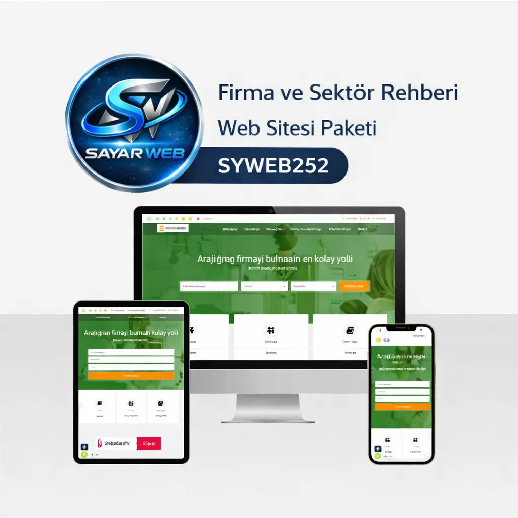 Firma ve Sektör Rehberi Web Sitesi Paketi  SYWEB252