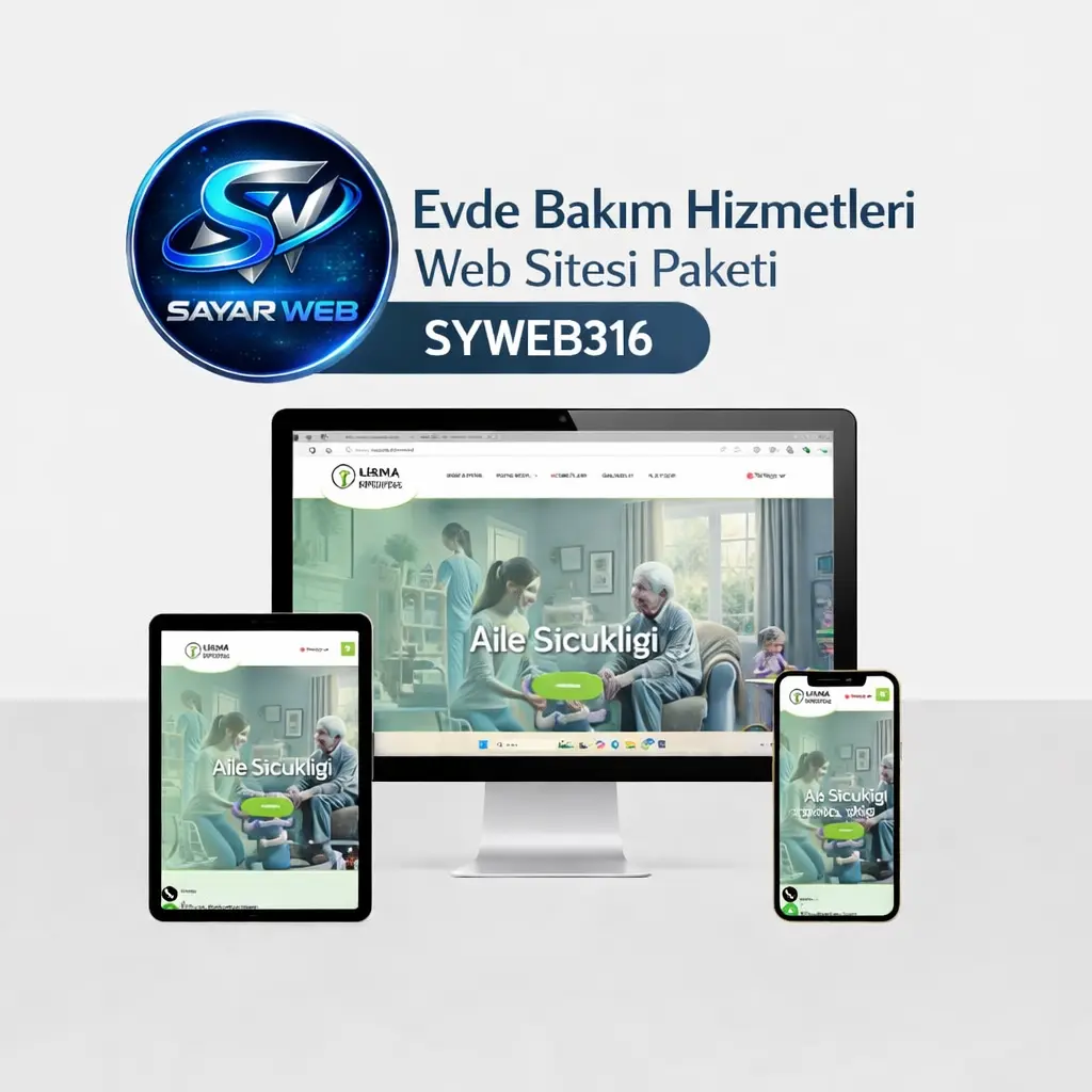 Evde Bakım Hizmetleri Web Sitesi Paketi SYWEB316 
