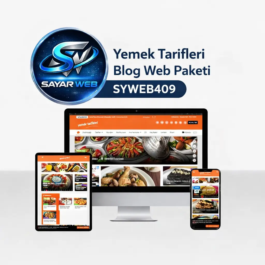 Yemek Tarifleri Blog Web Paketi SYWEB409