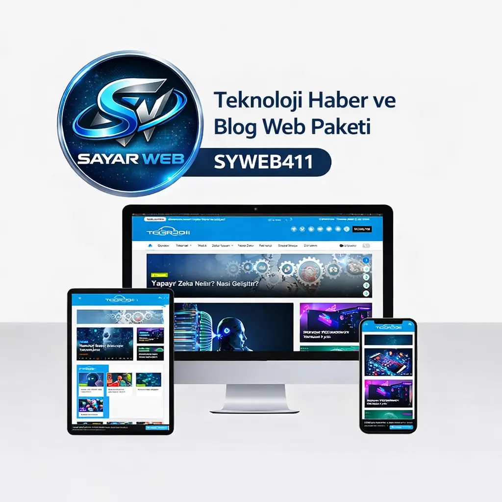 Teknoloji Haber ve Blog Web Paketi SYWEB411