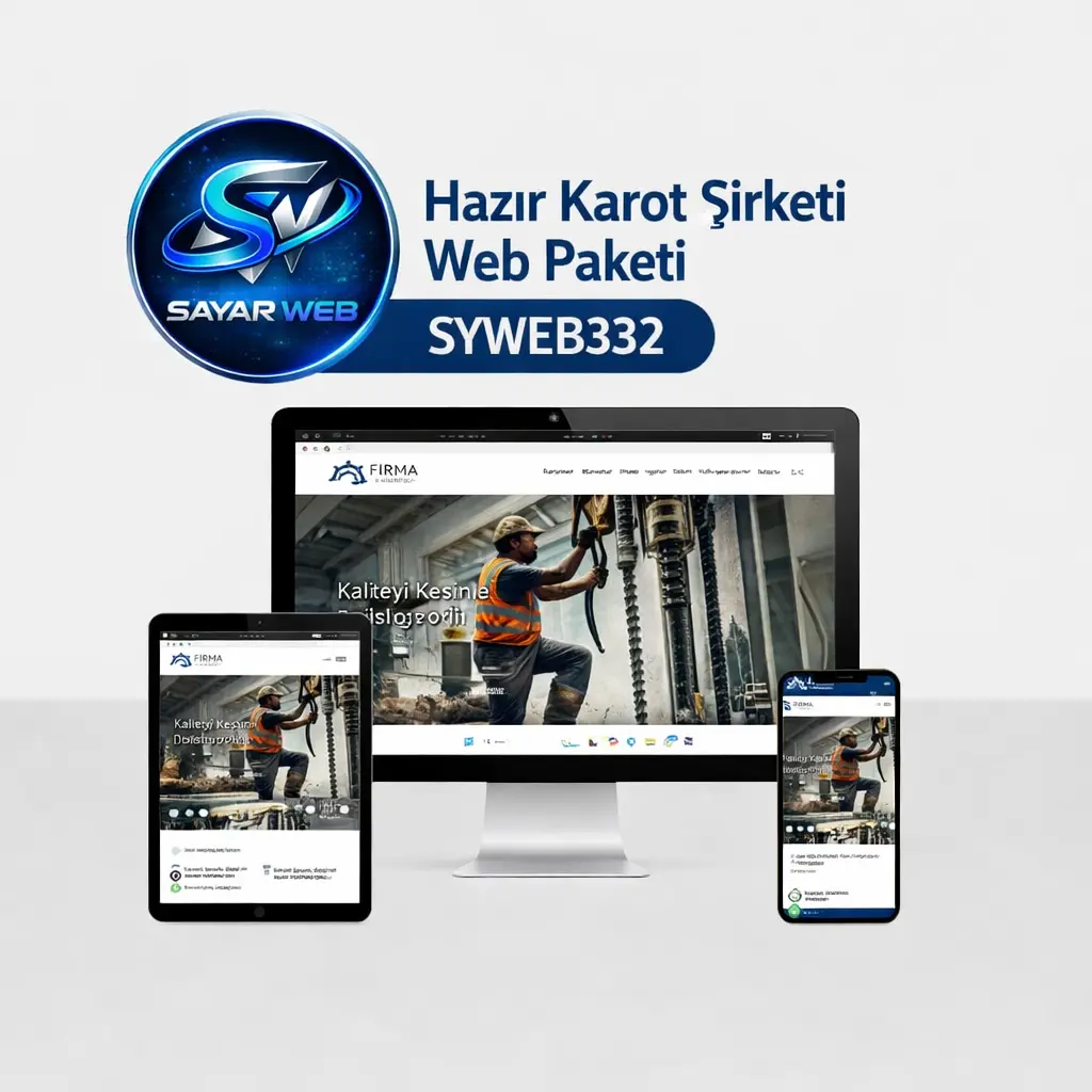 Hazır Karot Şirketi Web Paketi SYWEB332