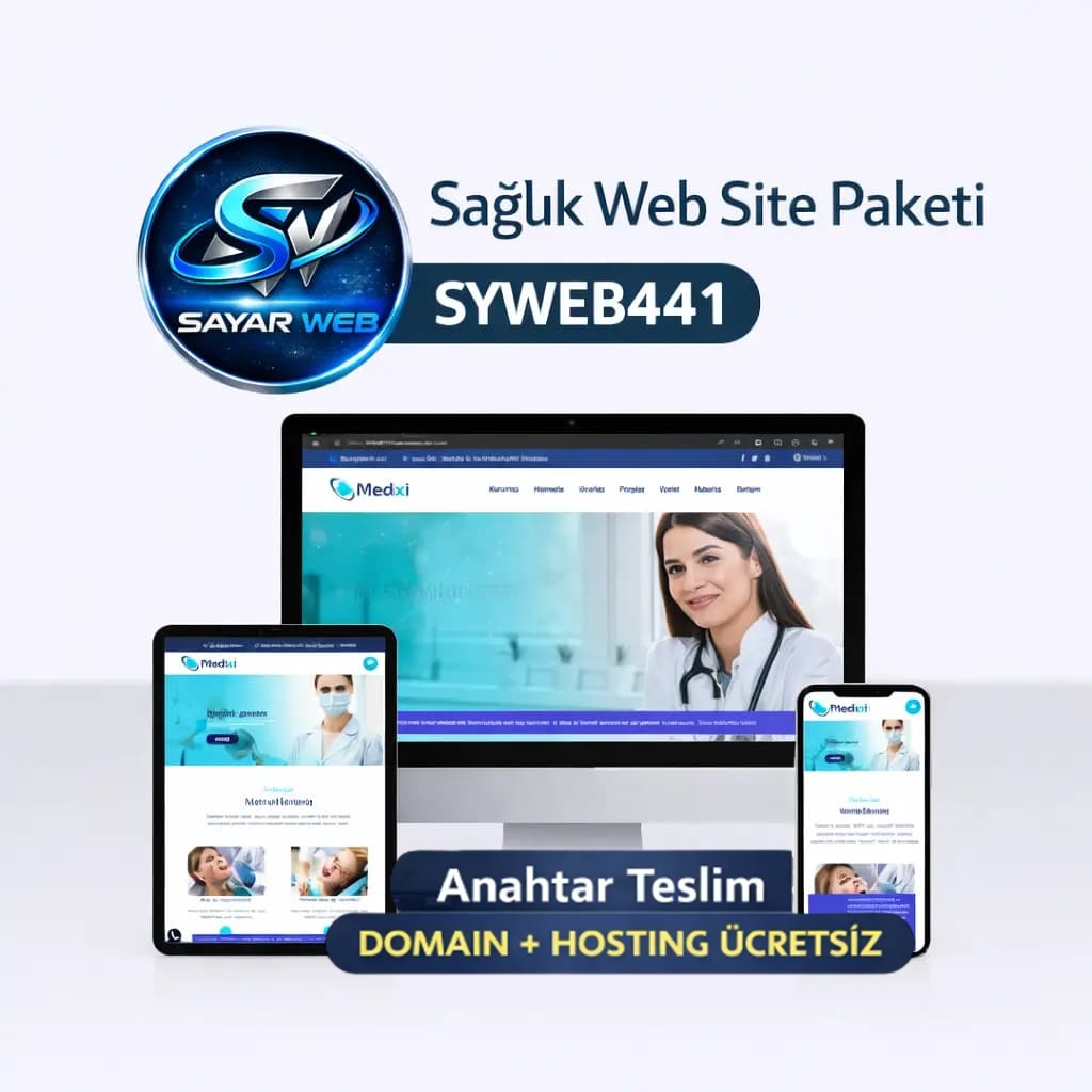 Anahtar Teslim Sağlık Sektörü Web Sitesi