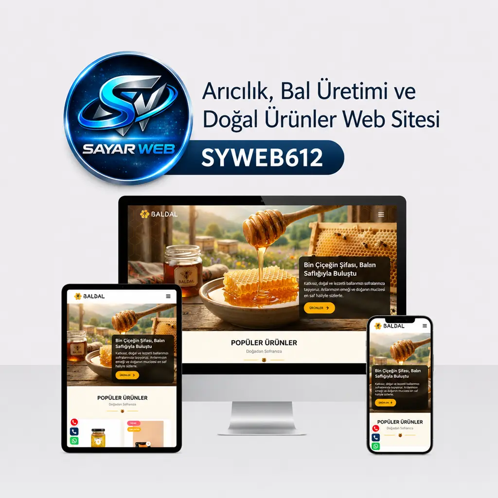 Arıcılık, Bal Üretimi ve Doğal Ürünler Web Sitesi SYWEB612