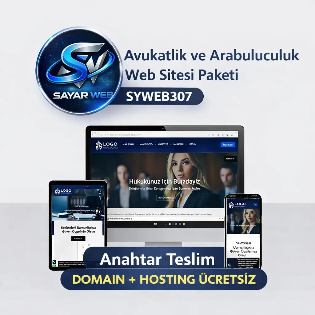Anahtar Teslim Avukat Web Sitesi