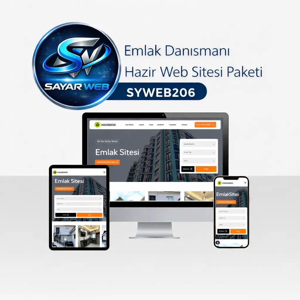 Emlak Danışmanı Hazır Web Sitesi Paketi SYWEB206