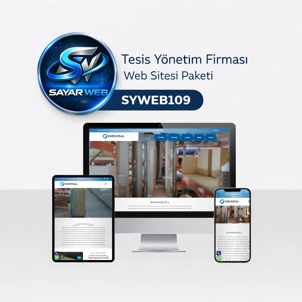 Tesis Yönetim Firması Web Sitesi Paketi  SYWEB109