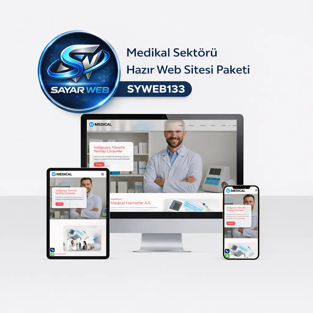 Anahtar Teslim Sağlık Sektörü Web Sitesi