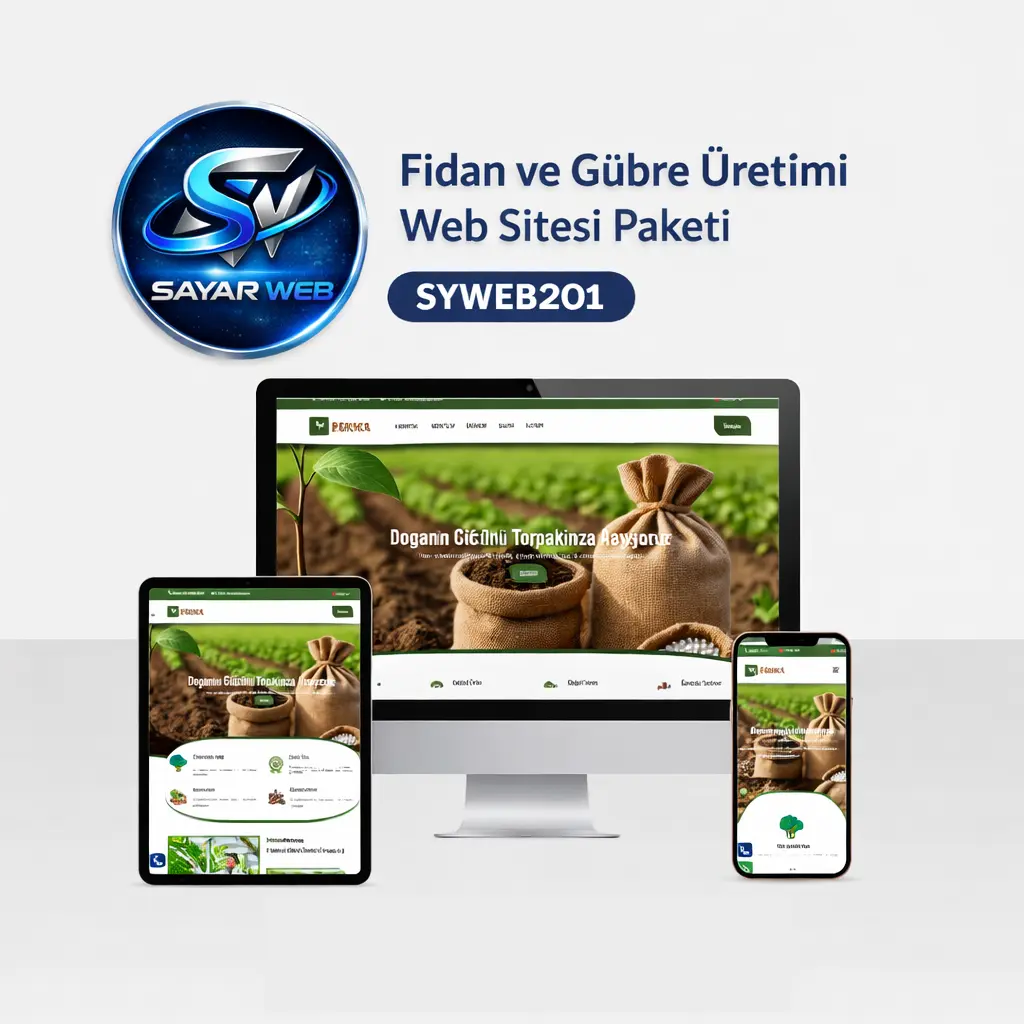 Fidan ve Gübre Üretimi Web Sitesi Paketi  SYWEB201