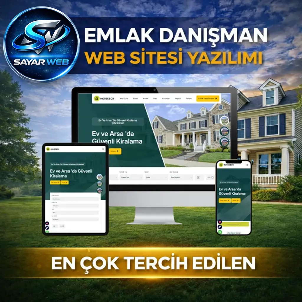 Profesyonel Emlak & Gayrimenkul Ofisi Web Sitesi Paketi