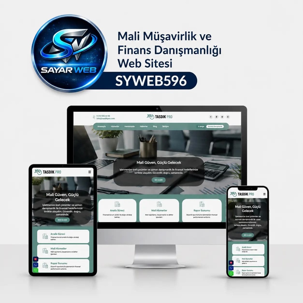 Mali Danışmanlık ve Muhasebe Ofisi Hazır Web Sitesi SYWEB596