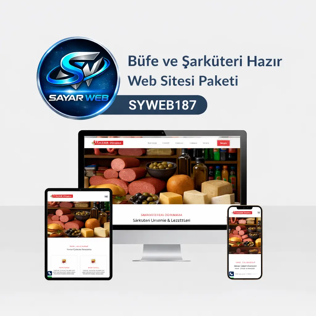 Büfe ve Şarküteri Hazır Web Sitesi Paketi  SYWEB187