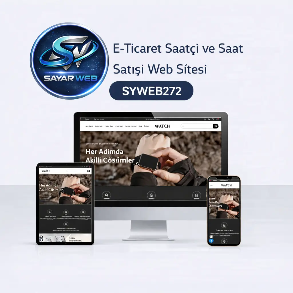 E-Ticaret Saatçi ve Saat Satışı Web Sitesi  SYWEB272