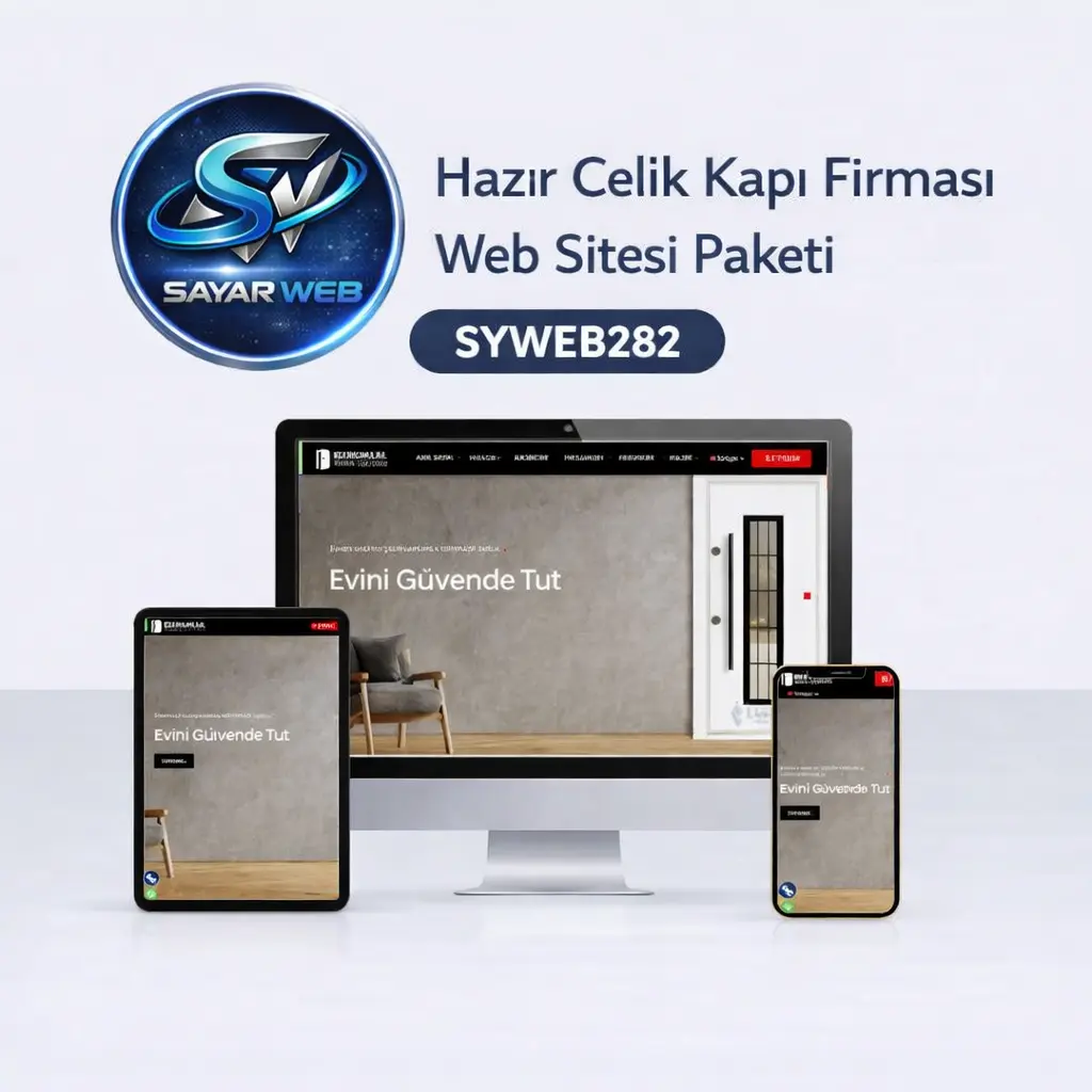 Hazır Çelik Kapı Firması Web Sitesi Paketi SYWEB282