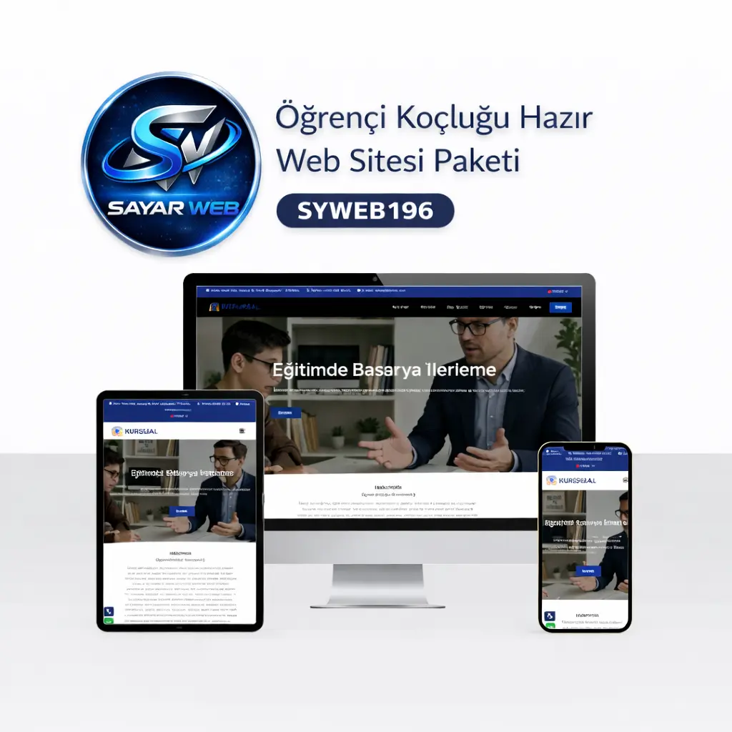 Öğrenci Koçluğu Hazır Web Sitesi Paketi SYWEB196