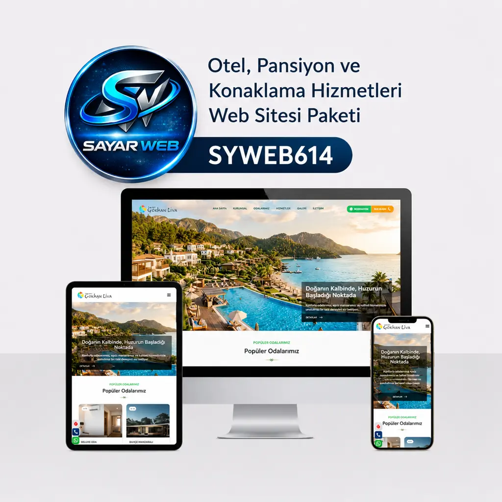 Otel, Pansiyon ve Konaklama Hizmetleri Web Sitesi SYWEB614