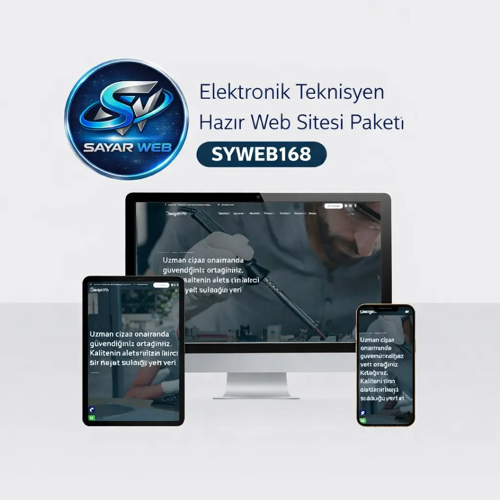 Elektronik Teknisyen Hazır Web Sitesi Paketi  SYWEB168