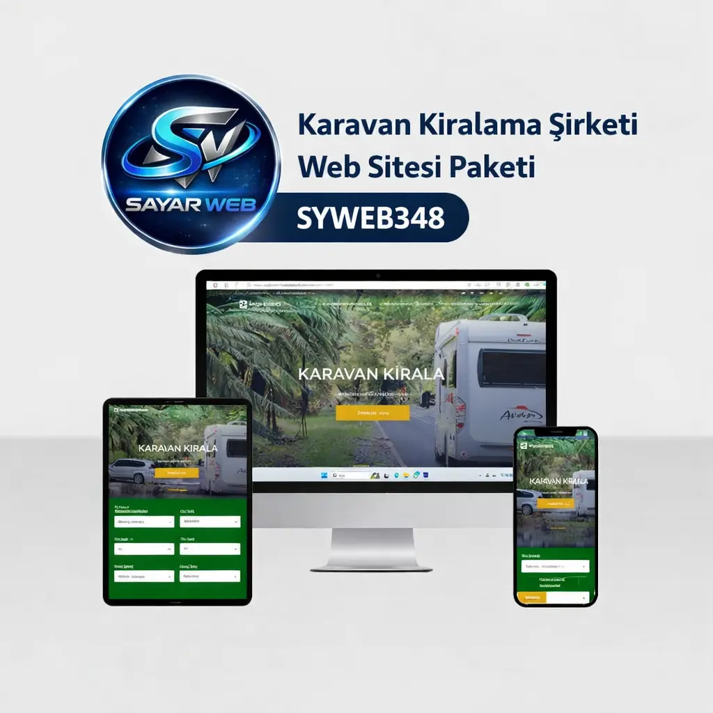 Karavan Kiralama Şirketi Web Sitesi Paketi SYWEB348