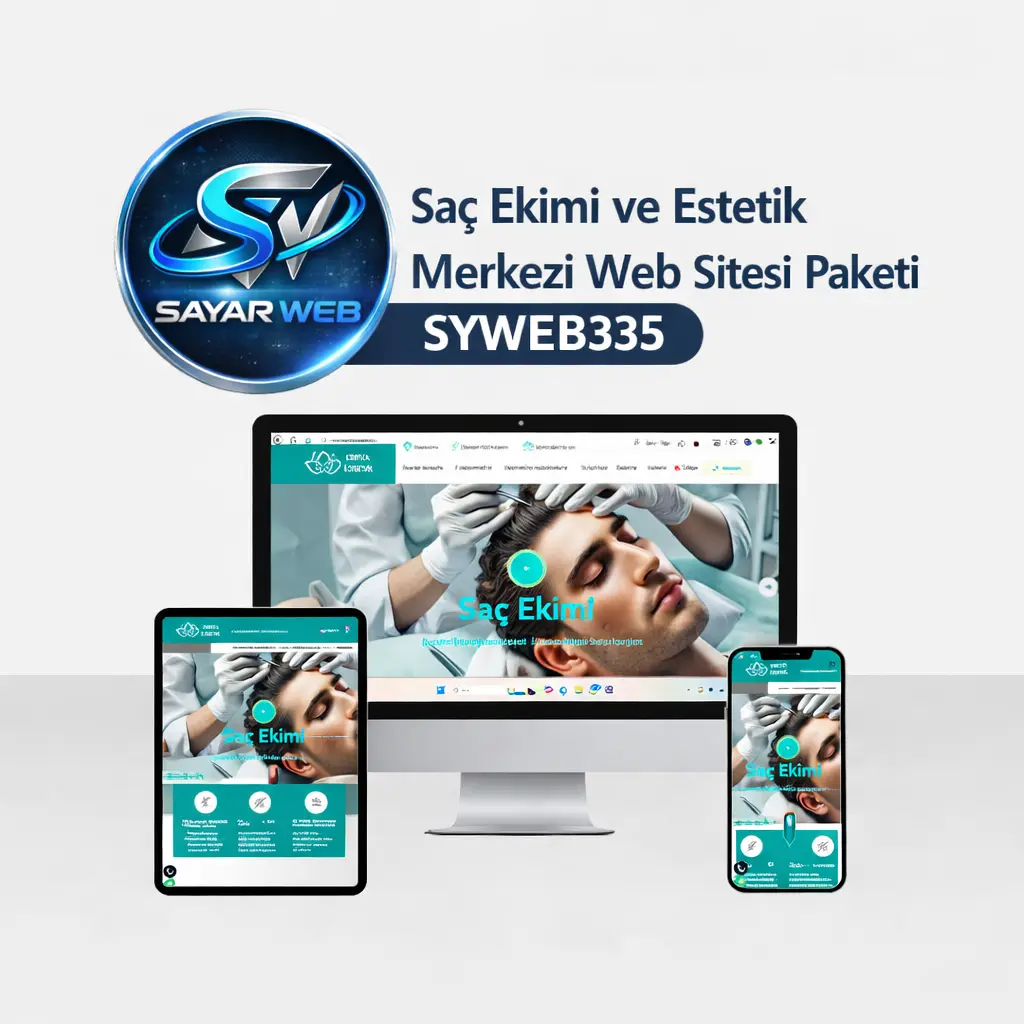 Saç Ekimi ve Estetik Merkezi Web Sitesi Paketi SYWEB335