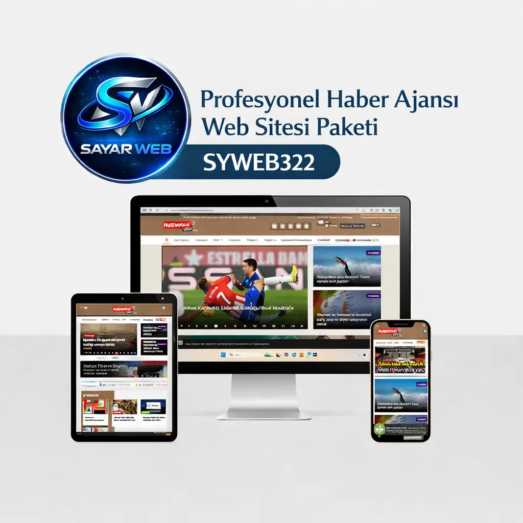 Profesyonel Haber Ajansı Web Sitesi Paketi SYWEB322
