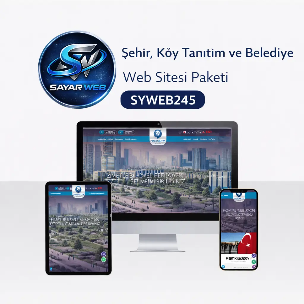 Şehir , Köy Tanıtım ve Belediye Web Sitesi Paketi SYWEB245
