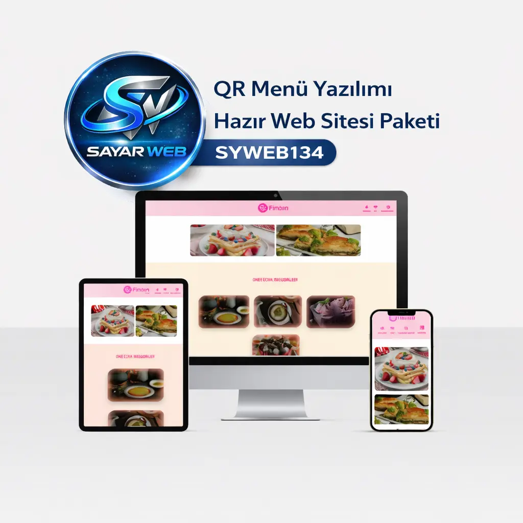 QR Menü Yazılımı Hazır Web Sitesi Paketi SYWEB134