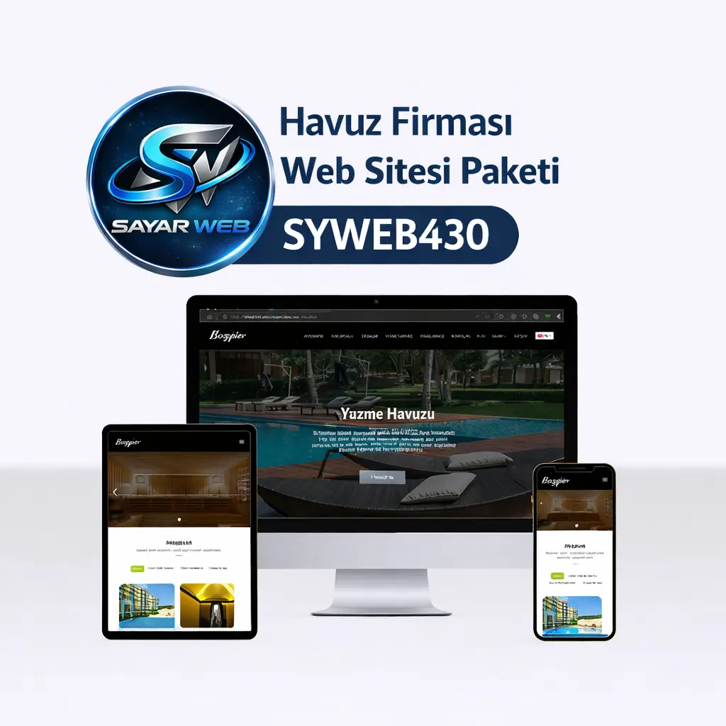 Havuz Firması Web Sitesi Paketi SYWEB430
