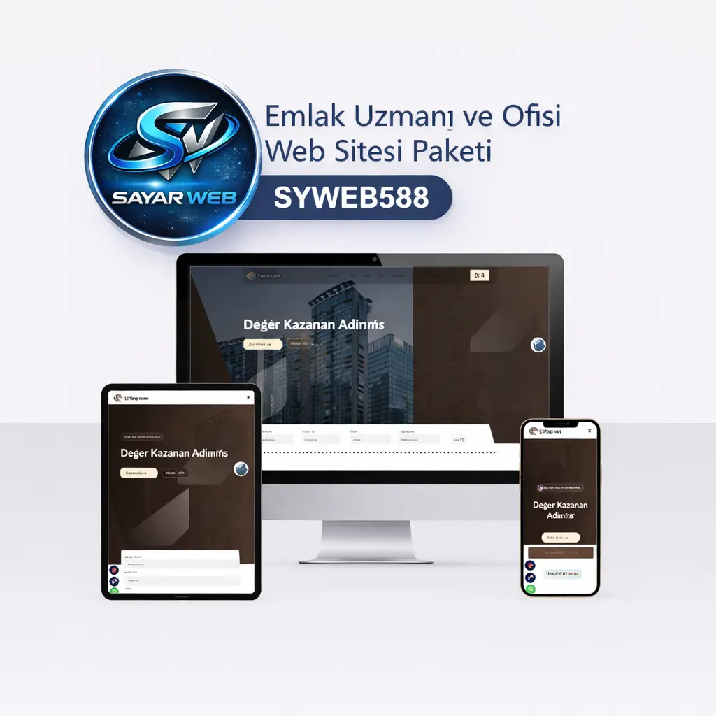 Emlak Uzmanı ve Ofisi Web Sitesi Paketi SYWEB588