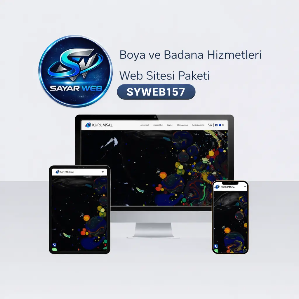 Boya ve Badana Hizmetleri Web Sitesi Paketi SYWEB157