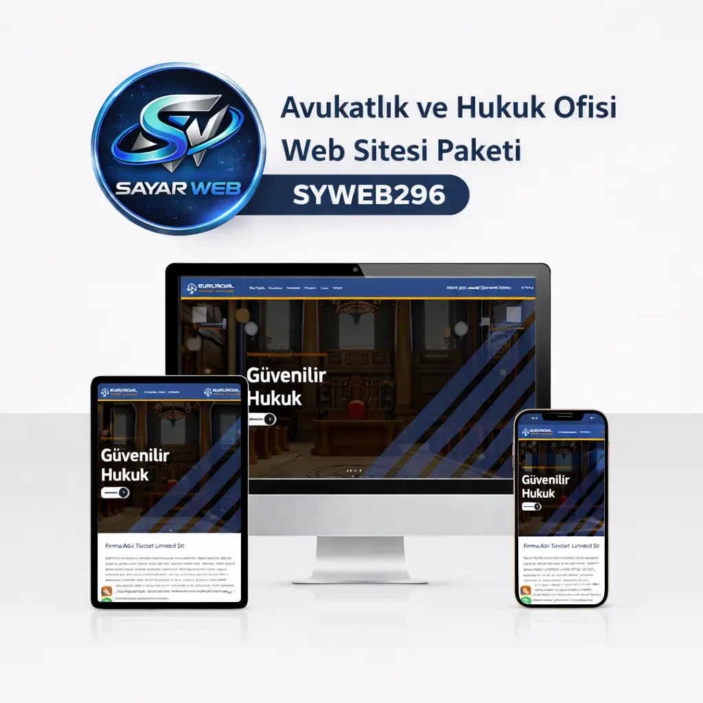Avukatlık ve Hukuk Ofisi Web Sitesi Paketi SYWEB296