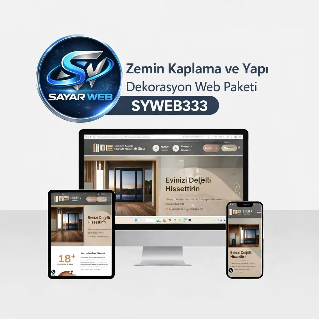 Zemin Kaplama ve Yapı Dekorasyon Web Paketi SYWEB333