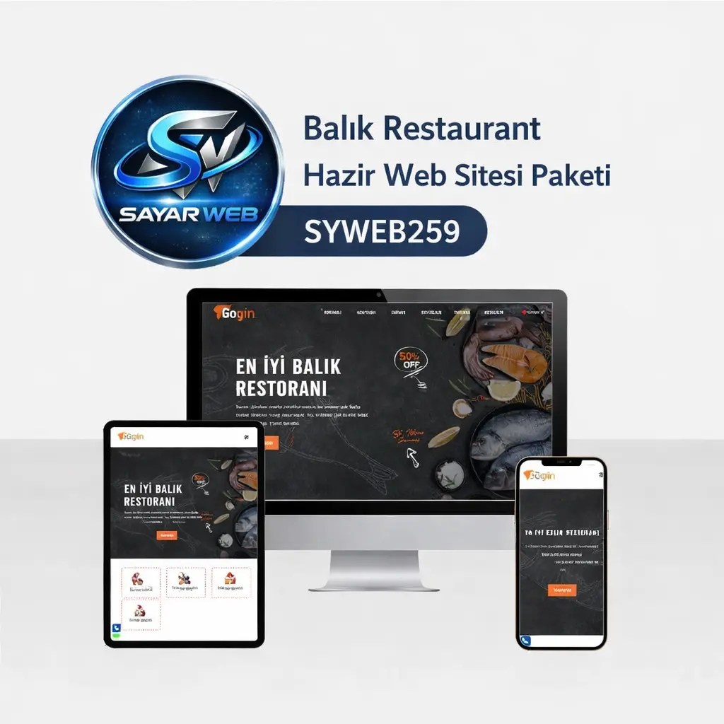 Balık Restaurant Hazır Web Sitesi Paketi SYWEB259