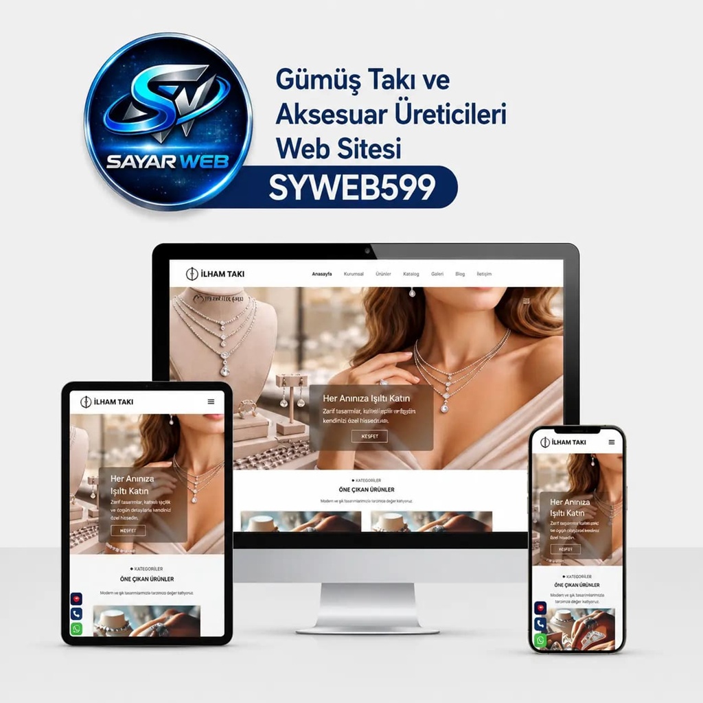 Gümüş Takı Tasarım ve Aksesuar Atölyesi Web Sitesi SYWEB599