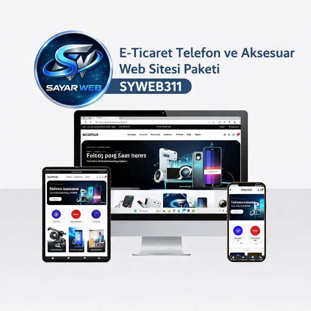 E-Ticaret Telefon ve Aksesuar Web Sitesi Paketi SYWEB311