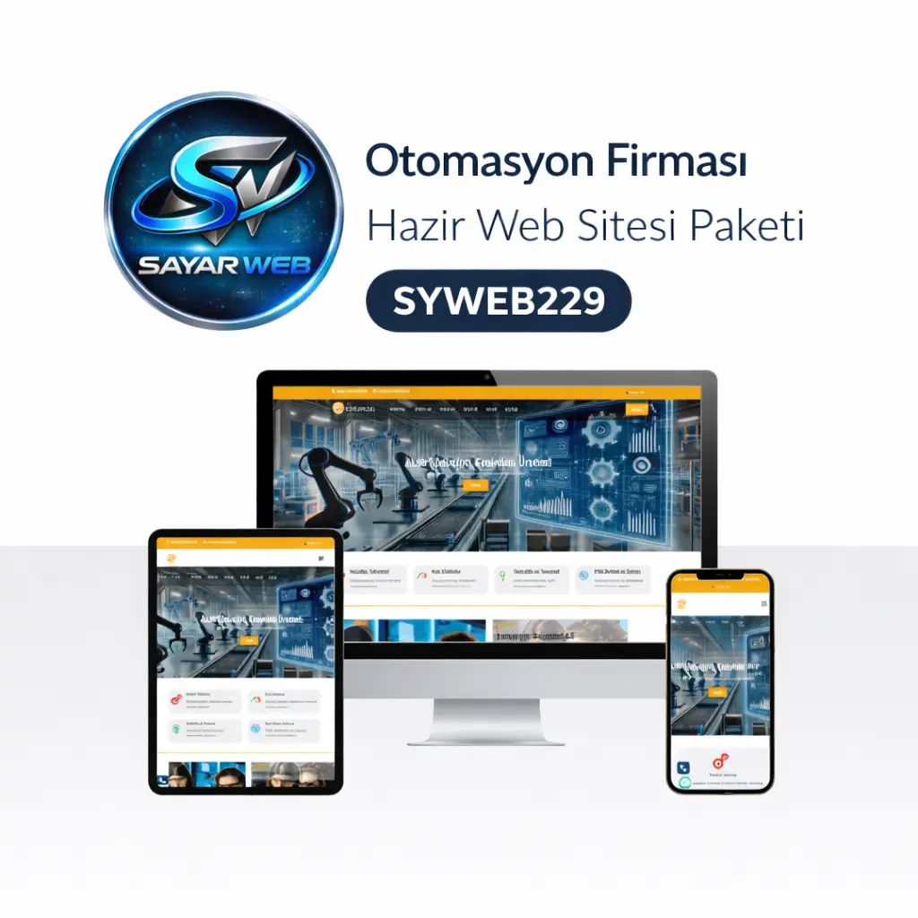 Otomasyon Firması Hazır Web Sitesi Paketi SYWEB229