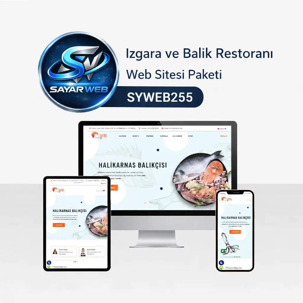 Izgara ve Balık Restoranı Web Sitesi Paketi SYWEB255