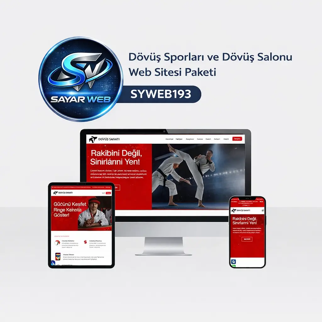 Dövüş Sporları ve Dövüş Salonu Web Sitesi Paketi SYWEB193